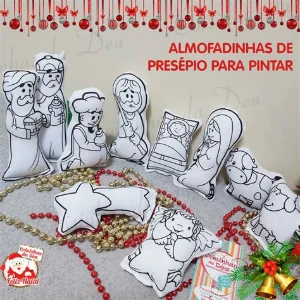 Kit Presépio para Colorir com 10 Peças - Artesanato e Personalizados