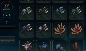 Vendo conta D4 ex-D2  206 skins - League of Legends LOL