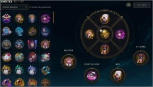 Vendo conta D4 ex-D2  206 skins - League of Legends LOL