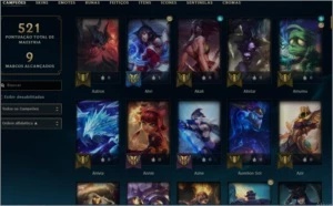 Vendo conta D4 ex-D2  206 skins - League of Legends LOL