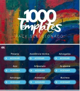 Mais de 1.000 modelos editáveis no Canva