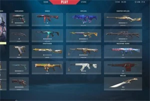 CONTA VALORANT 2300 EM SKINS + 5 PASSES COMPRADOS