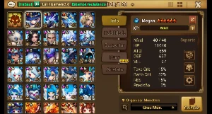 Conta Summoners War Ragdoll, Nina Light Collab e Gojo dark C