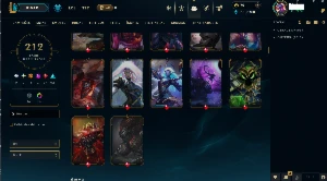Diamante 4 ,200+ Skin 3 Ultimates,Brand Zumbi,240 Emotes Etc - League of Legends LOL