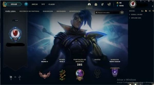 CONTA LVL 154 COM 70 SKINS - League of Legends LOL