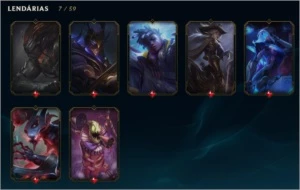 CONTA LOL | DIAMANTE 2 | S9 MESTRE | 89 SKINS - League of Legends