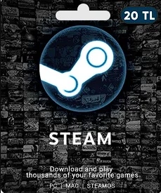 STEAM SALDO TURQUIA (20TL) + (ENTREGA IMEDIATA) - Gift Cards