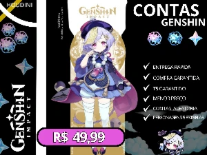 Contas Genshin Impact T5 Contas Aleatorias | T5 Garantido