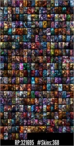 Conta league of legends + de 372 skins LOL