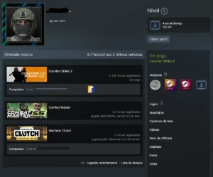 Conta Cs2 Com Prime + 3 Medalhas + Primeiro Email - Counter Strike