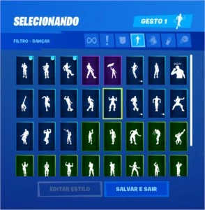 Conta Fortnite com 28 skins, muitas danças +Season X