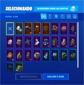 Conta Fortnite com 28 skins, muitas danças +Season X