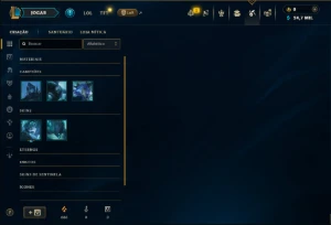 Unranked com 35 Champs e 2 Skins - League of Legends LOL