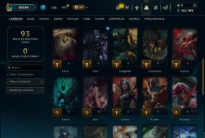 Unranked com 35 Champs e 2 Skins - League of Legends LOL
