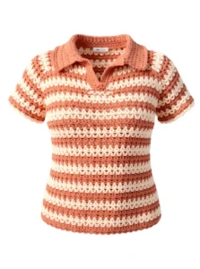 Camisa Capri de crochê - Artesanato e Personalizados