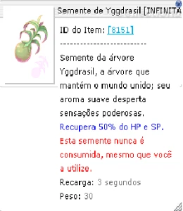 Ragna4th Semente De Yggdrasil Infinita - Ragnarok Online