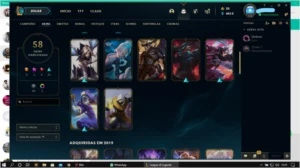 Conta platina 1 70 champ 58 skins - League of Legends LOL