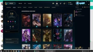 Conta platina 1 70 champ 58 skins - League of Legends LOL