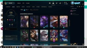Conta platina 1 70 champ 58 skins - League of Legends LOL