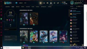 Conta LOL + VALORANT ( As 2 com skins) - League of Legends