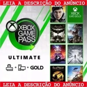 Xbox Live Gold +Xbox Game Pass 12 Meses