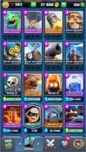Conta do Clash Royale Nível 13, MESTRE II.