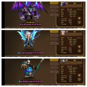 Conta Zeratu com 35 nat 5* e mais de 100 mobs 6* - Summoners War