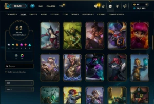 Esmeralda 4 com 100 Champs e 62 Skins ( MAIN JG ) - League of Legends LOL