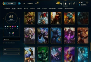 Esmeralda 4 com 100 Champs e 62 Skins ( MAIN JG ) - League of Legends LOL