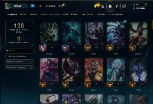 Esmeralda 4 com 100 Champs e 62 Skins ( MAIN JG ) - League of Legends LOL