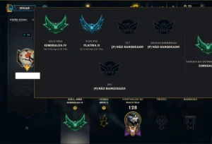 Esmeralda 4 com 100 Champs e 62 Skins ( MAIN JG ) - League of Legends LOL