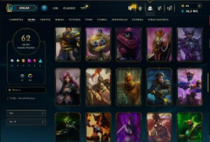 Esmeralda 4 com 100 Champs e 62 Skins ( MAIN JG ) - League of Legends LOL