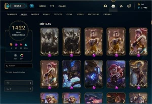 PROMOÇÃO! CONTA LOL MESTRE COM TODAS SKINS COMPRAVEIS + PAX - League of Legends