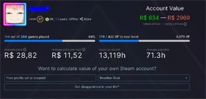CONTA STEAM 7 ANOS