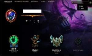 Conta Platina 5 - League of Legends LOL