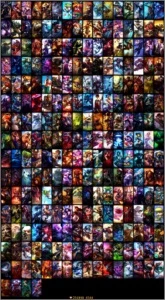 Conta LoL Plat 2 c/ Todos os Campeões e 246 skins - League of Legends