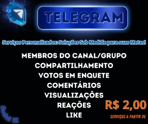 Telegram: Aumente sua Autoridade com Nossos Serviços Exclus - Redes Sociais