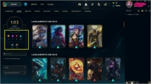 💥PLATINA 2 💥 muitas skins e campeões - League of Legends LOL