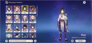 Genshin Impact - Conta com Xiao