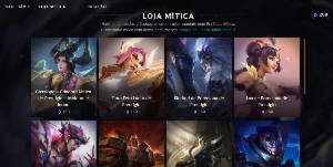 1400 skins + 311 Pequenas lendas - League of Legends LOL