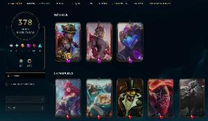 1400 skins + 311 Pequenas lendas - League of Legends LOL