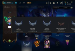 Prata 2 com TODOS os Champs e 253 Skins +3 Transcendentes