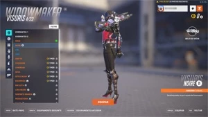 Conta Blizzard - Overwatch 2 - Widowmaker Noire
