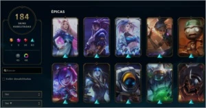 CONTA DE LEAGUE OF LEGENDS COM 184 SKINS LOL