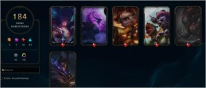 CONTA DE LEAGUE OF LEGENDS COM 184 SKINS LOL