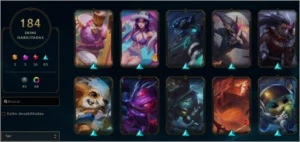 CONTA DE LEAGUE OF LEGENDS COM 184 SKINS LOL