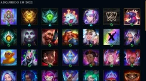 Conta platina 16 skins 2 lendarias(yasuo,leona),52 champs - League of Legends LOL