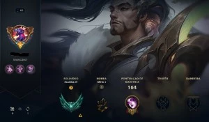 Conta platina 16 skins 2 lendarias(yasuo,leona),52 champs - League of Legends LOL