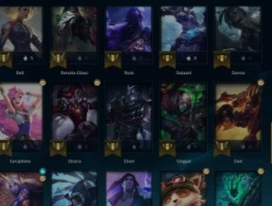 Conta platina 16 skins 2 lendarias(yasuo,leona),52 champs - League of Legends LOL