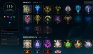 Conta com 200+ skins, Aatrox prestigio, Annie Hextech - League of Legends LOL